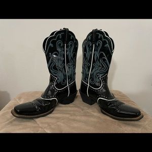 Ariat Patent Leather Cowgirl Boots US 9B EU 40M